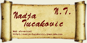Nadja Tucaković vizit kartica